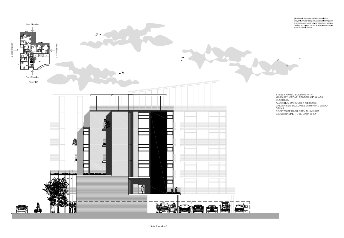 www.bodenassociates.co.uk image: Drawing of Highcross side elevation